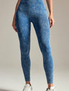 ZASUWA Female Denim Scrunch Bum High-rise High-waisted Leggings