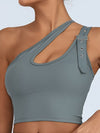 ZASUWA Female Button Cutout Cargo Style Sports Bras