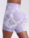 ZASUWA Female Seamless Hot Tie-dye Skinny Shorts