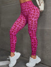 ZASUWA Female “Heart Leopard Print” Scrunch Bum Leggings