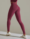 ZASUWA Female Ribbed Hip-lift Quick Dry Elastic Tight Leggings