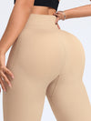 ZASUWA Female Scrunch Bum Ribbed High-rise Leggings