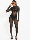 🖤ZASUWA Female Sexy Mesh Yoga Jumpsuit