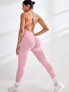 ZASUWA Female Cross Back Scrunch Bum Jumpsuit