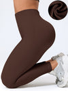 ZASUWA Female Scrunch Bum Ribbed High-rise Leggings