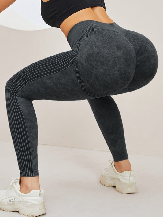 ZASUWA Female Denim Scrunch Bum High-rise Leggings