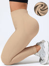 ZASUWA Female Scrunch Bum Ribbed High-rise Leggings