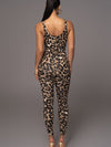 🖤ZASUWA Female Leopard Print U Collar Jumpsuit