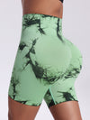 ZASUWA Female Seamless Hot Tie-dye Skinny Shorts