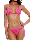 ZASUWA Female Glossy Sequins Bikini Set