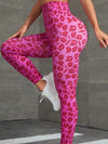 ZASUWA Female “Heart Leopard Print” Scrunch Bum Leggings