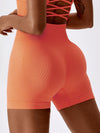 ZASUWA Female Ribbed Scrunch Bum Spandex Gym Booty Shorts