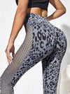 ZASUWA Female Leopard Net Scrunch Bum Seamless Leggings