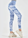 ZASUWA Female Denim Hot Tie-dye Pocket Scrunch Bum Leggings