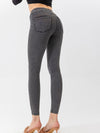 ZASUWA Female Denim Pocket High-waisted Leggings