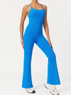 ZASUWA Female Cross Back Flare Jumpsuit