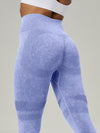 ZASUWA Female Denim Fishnet Scrunch Bum Quick-dry Seamless Leggings