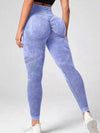 ZASUWA Female Denim Scrunch Bum Quick-dry Seamless Leggings