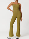 ZASUWA Female Cross Back Flare Jumpsuit