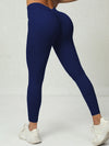 ZASUWA Female Deep V Back Scrunch Bum Leggings