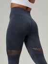 ZASUWA Female Denim Fishnet Scrunch Bum Quick-dry Seamless Leggings