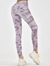 ZASUWA Female Denim Hot Tie-dye Pocket Scrunch Bum Leggings