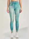 ZASUWA Female Denim Pocket Hip-lift Leggings