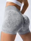 ZASUWA Female Denim Deep V Back Scrunch Bum Leggings