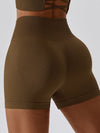 ZASUWA Female Ribbed Scrunch Bum Spandex Gym Booty Shorts