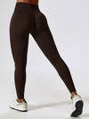 ZASUWA Female Solid Color Seamless Scrunch Bum Leggings