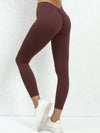 ZASUWA Female Deep V Back Scrunch Bum Leggings