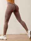 ZASUWA Female Denim Deep V Back Scrunch Bum Leggings