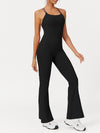 ZASUWA Female Cross Back Flare Jumpsuit