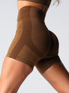 ZASUWA Female Quick-dry Scrunch Bum Seamless Spandex Gym Booty Shorts