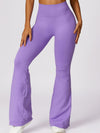 ZASUWA Female Flare Scrunch Bum High-waisted Seamless Hip-lift Pants