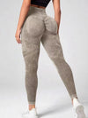 ZASUWA Female Denim Scrunch Bum Quick-dry Seamless Leggings