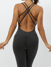 ZASUWA Female Quick-dry Cross Back Scrunch Bum Jumpsuit