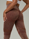 ZASUWA Female Denim Fishnet Scrunch Bum Quick-dry Seamless Leggings