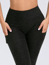 ZASUWA Female Deep V Back Pocket Scrunch Bum Leggings