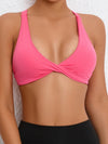 ZASUWA Female Twist Cross Back Sports Bras