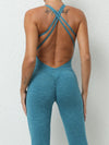 ZASUWA Female Quick-dry Cross Back Scrunch Bum Jumpsuit