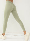 ZASUWA Female Deep V Back Scrunch Bum Leggings