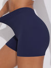 ZASUWA Female V-shape Waist Scrunch Bum Spandex Gym Booty Shorts