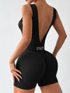 ZASUWA Female Sexy Deep V-shaped Waist Backless Hip-lift Elastic Tight Scrunch Bum Romper