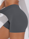 ZASUWA Female V-shape Waist Scrunch Bum Spandex Gym Booty Shorts