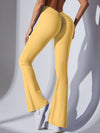 ZASUWA Female Deep V Back Scrunch Bum Flare Pants