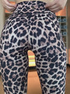 🖤ZASUWA Female Leopard Scrunch Bum Body Fit Leggings