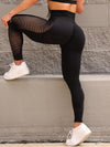 ZASUWA Female Breathable Side Net Hip-lift Leggings