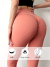 ZASUWA Female High-waisted Hair-grinding Nude Yoga Leggings