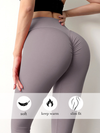 ZASUWA Female High-waisted Hair-grinding Nude Yoga Leggings